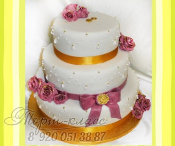 торт свадебный №110